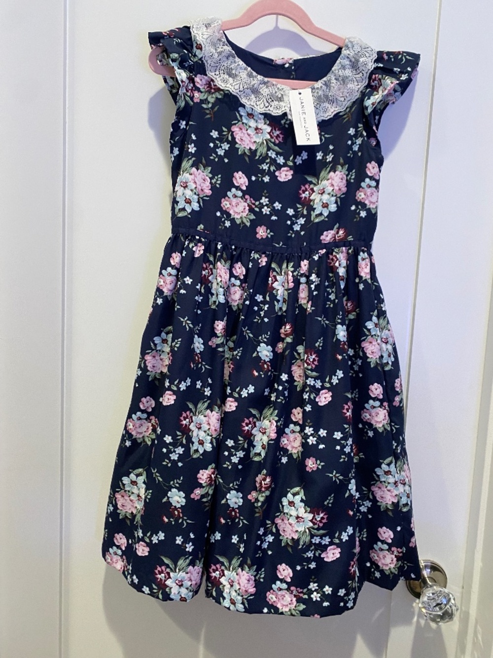 Janie and Jack Satin Floral Dress - NWT